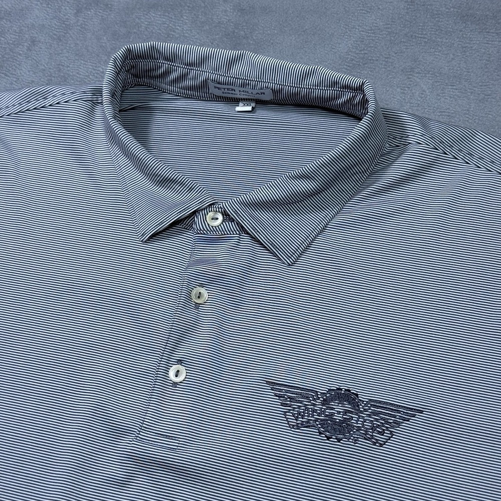 Peter Millar Summer Comfort Polo Shirt Mens XXL WINGSTOP Logo Performance Golf
